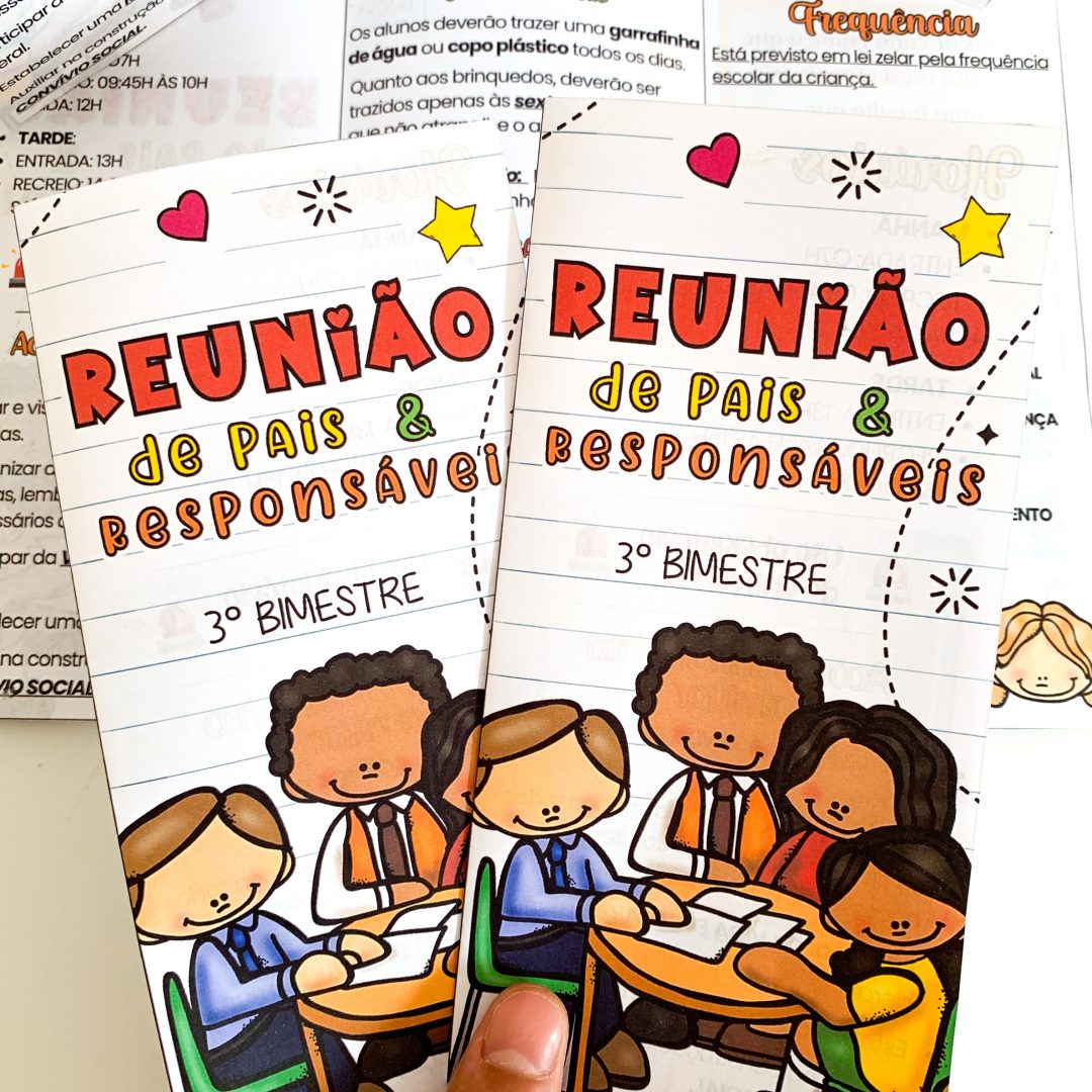 FOLDER REUNIÃO DE PAIS- EDITÁVEL