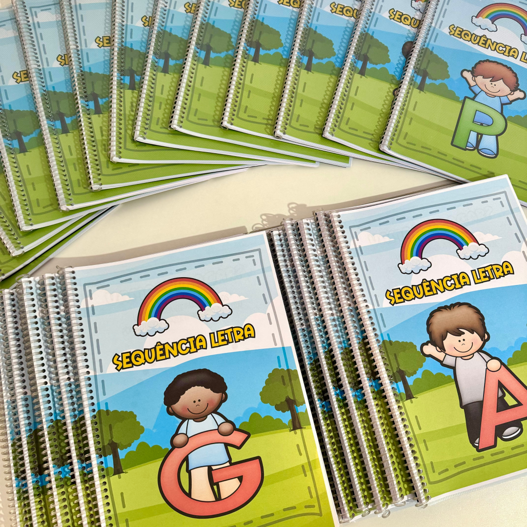 KIT COMPLETO- 26 apostilas para trabalhar o alfabeto