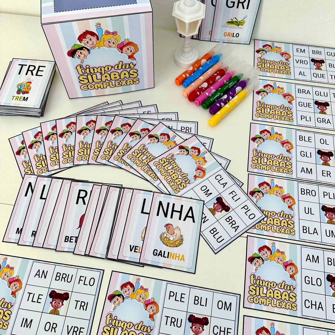 BINGO DAS SÍLABAS COMPLEXAS
