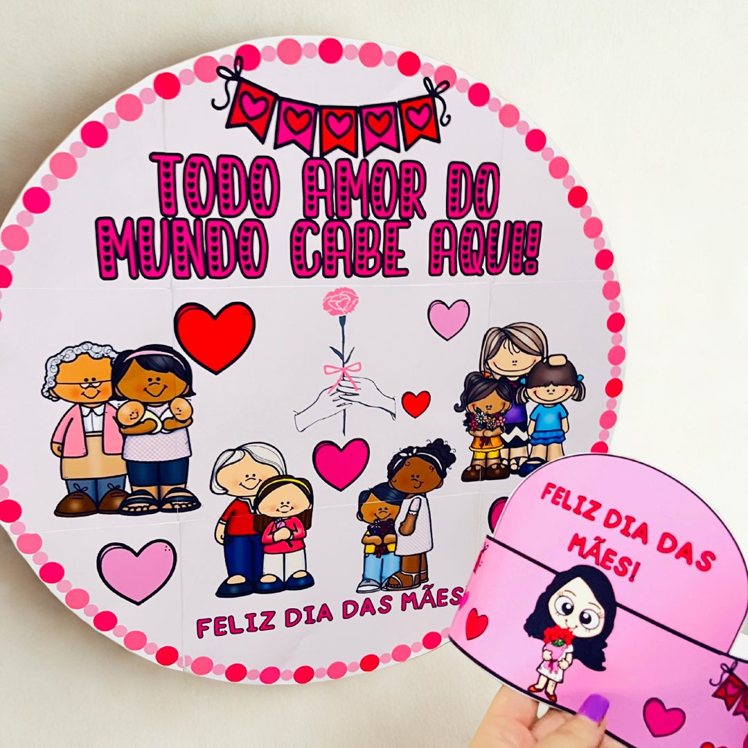 PAINEL + COROA- DIA DAS MÃES