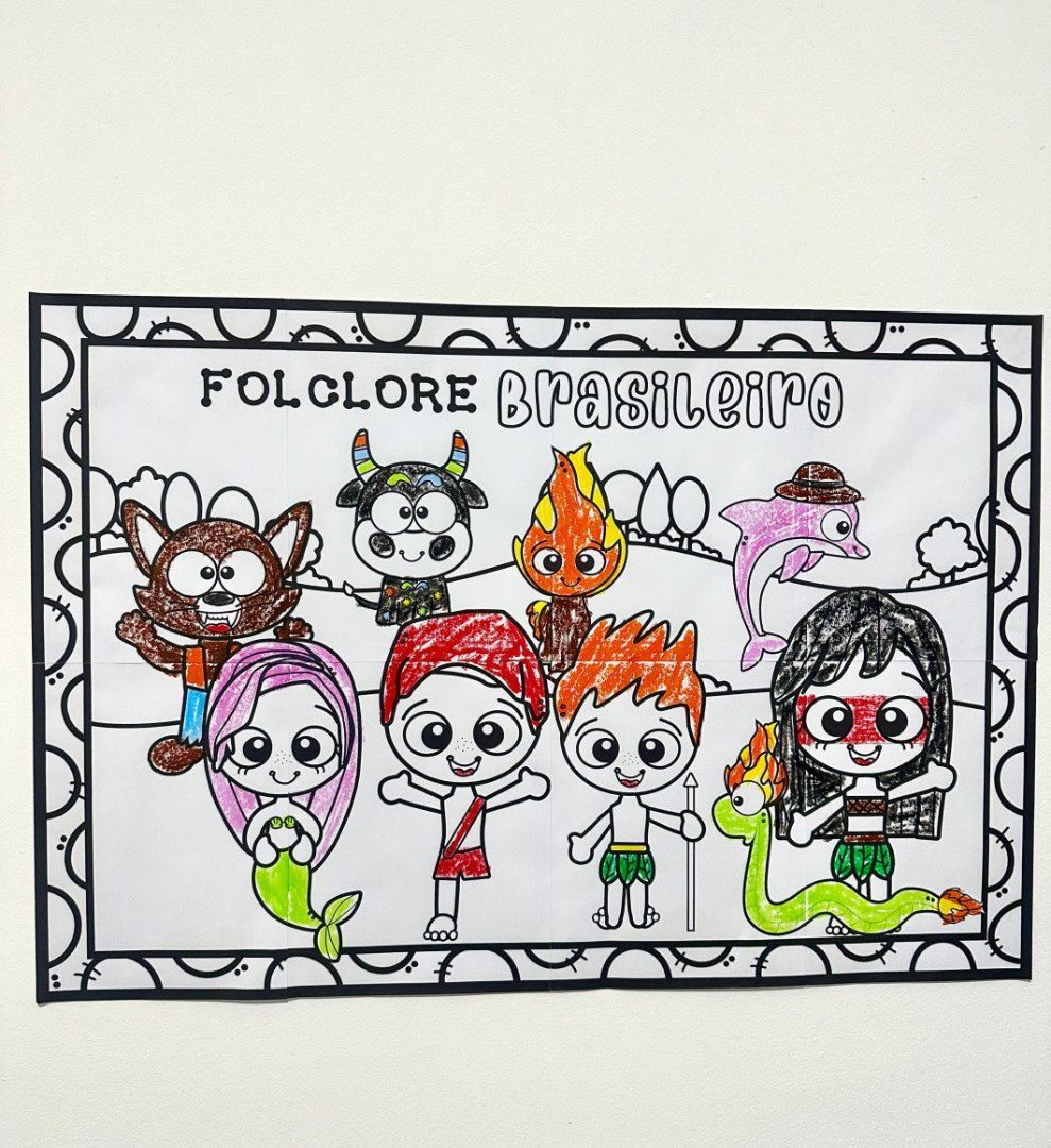 CARTAZ PINTURA COLETIVA- Folclore Brasileiro (SV)