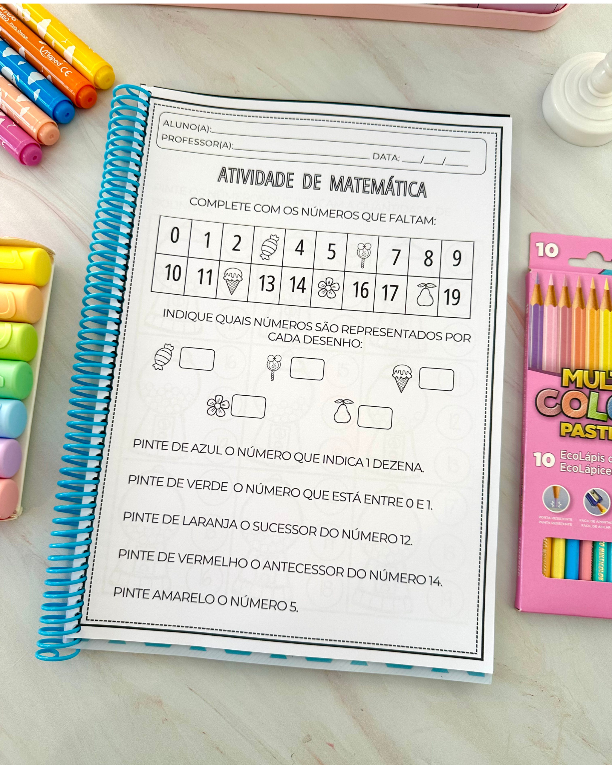 APOSTILA NUMERAIS 1 A 20 - Imagem 10