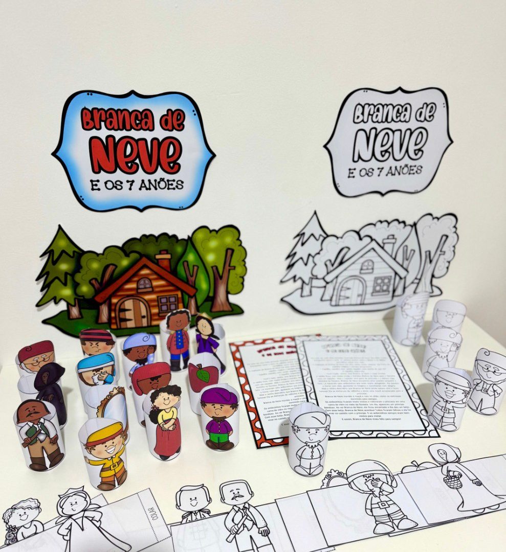 BRANCA DE NEVE PERSONAGENS 3D- SV