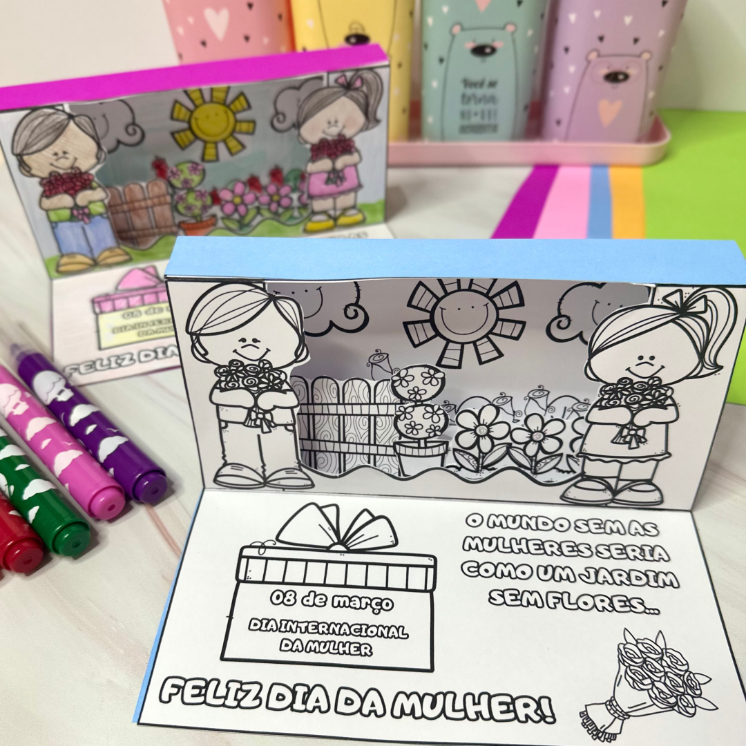 CARTÃO 3D- DIA DA MULHER