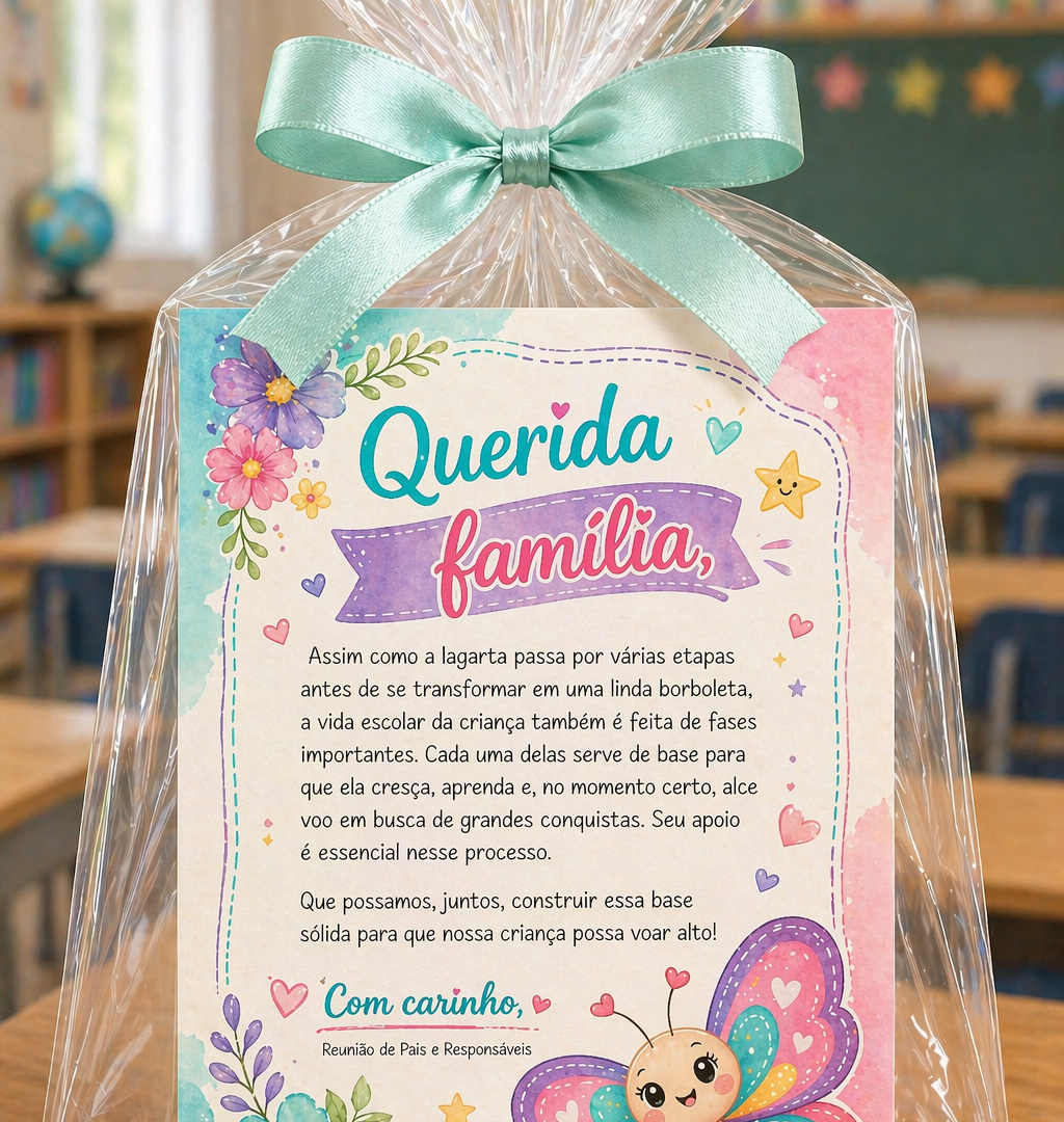Card Querida Família- Reunião de Pais e Responsáveis