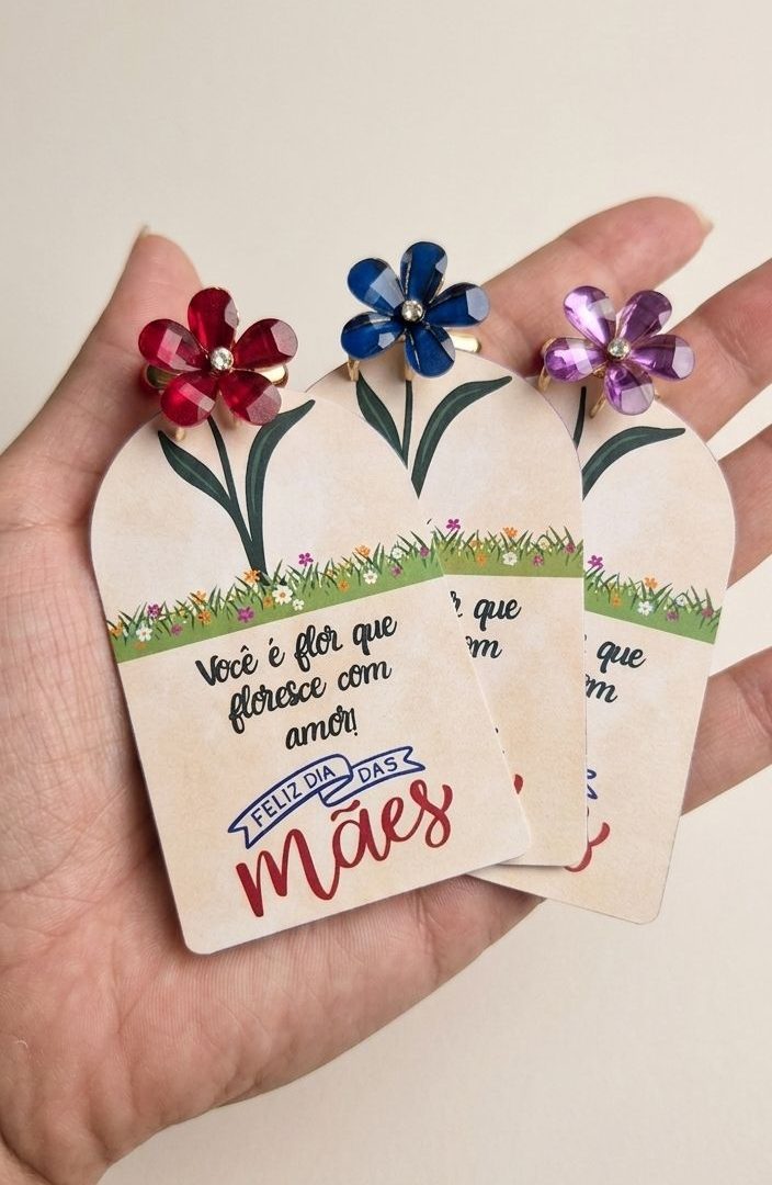 Lembrancinha Dia das Mães- Presilha Flor- S2