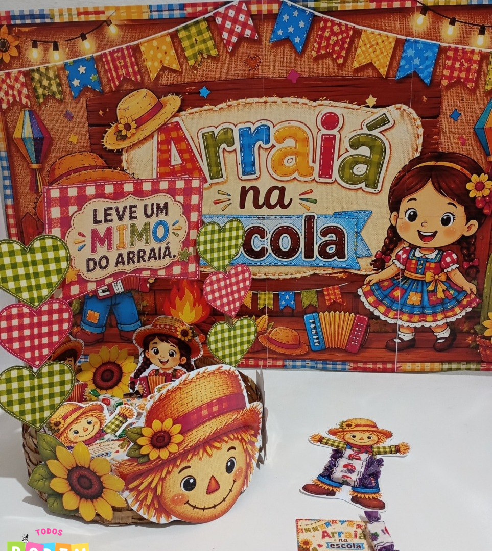 CESTA + PAINEL ARRAIÁ- SV
