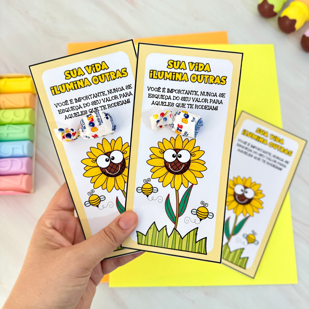 CARTÃO SETEMBRO AMARELO- Sua vida ilumina outras 🌻💛